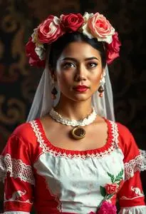 Woman Mariachi Costume face swap