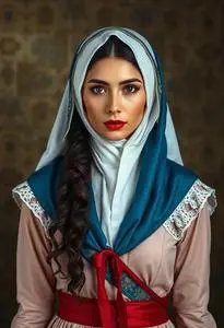 Woman Mary Costume face swap
