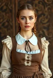 Woman Oktoberfest Fraulein Costume face swap