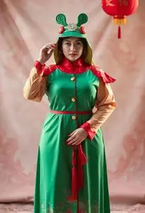 Woman Plus Size Lucky Charm Costume face swap