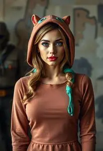 Woman Scooby Costume face swap