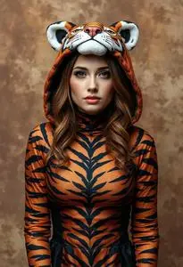 Woman Tigress Adult Costume face swap