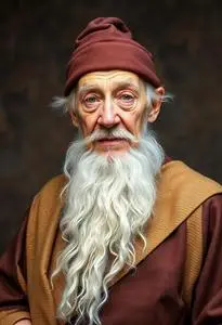 Wise Old Man Costume face swap