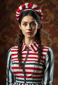 Woman Waldo Costume face swap