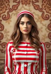 Woman Wheres Waldo Costume face swap