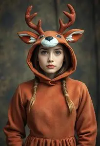 Woodland Deer Costume face swap