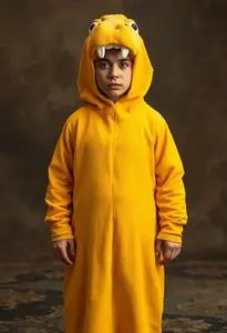 Yellow Adult Hungry Hungry Hippos Costume face swap