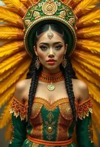 Traditional Samba Costume face swap