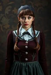 Trinians Outfit Costume face swap