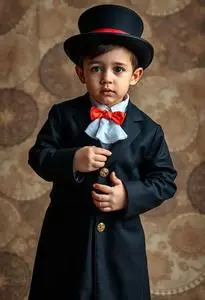 Toddler Magic Magician Costume face swap