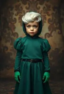 Toddler Munsters Lily Costume face swap