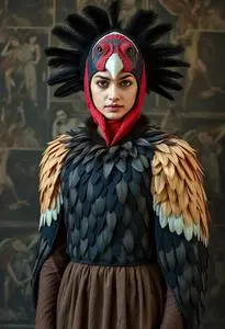 Turkey Vulture Costume face swap