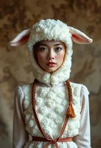 Suzy Sheep Costume face swap