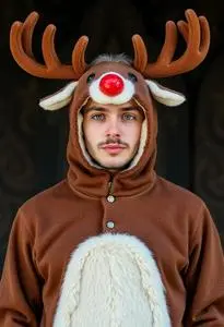 Sven Reindeer Costume face swap
