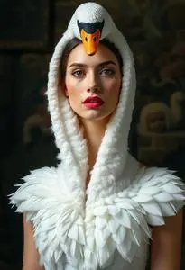 Swan Dress Costume White Chicks Face Swap Swan Dress Costume White Chicks Face Swap