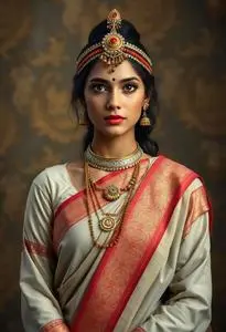 Swati Traditional Attire Woman Costume face swap