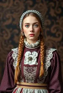 Swedish Folk Costume face swap