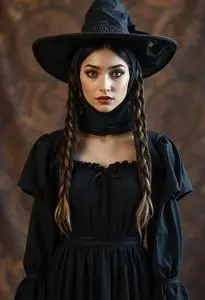 Town Witch Costume face swap