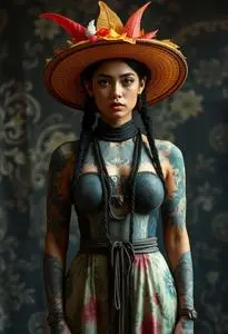Tattoo Fantasy Island Costume face swap