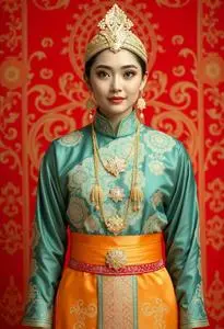 Thai Traditional Wedding Costume face swap