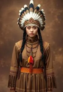 Thanksgiving Indian Costume face swap