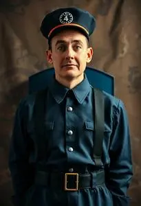 Thomas Tank Engine Adult Conductor Costume face swap