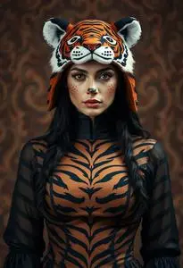 Tigress Temptation Woman Costume face swap