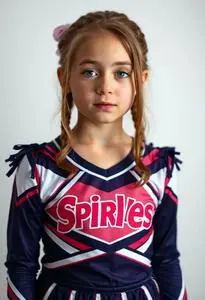 Spiritless Cheerleader Costume Kid face swap