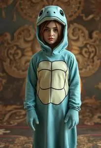 Squirtle Costume face swap