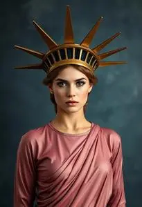 Statue Liberty Torch Costume face swap