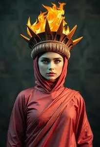 Statue Liberty Torch Costume face swap