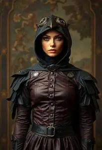 Steampunk Crow Costume face swap
