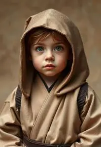 Toddler Jedi Costume face swap