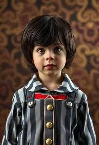 Toddler Joey Ramone Costume face swap