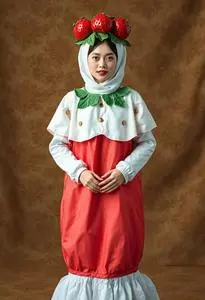 Strawberry Tart Costume face swap
