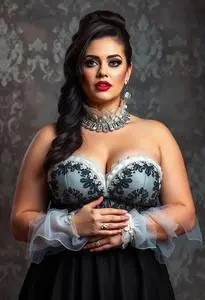 Sultry Singer Costume Plus Size Woman face swap