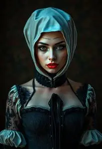 Sultry Sinner Woman Costume face swap