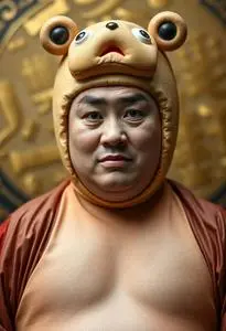 Sumo Wrestler Costume Fancy Dress face swap