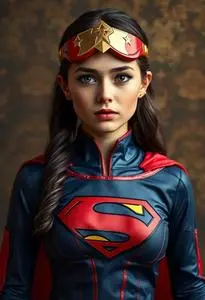 Super Girl Costume face swap