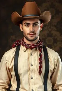 Showdown Cowboy Man Costume face swap