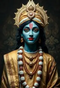 Shri Krishna Costume face swap