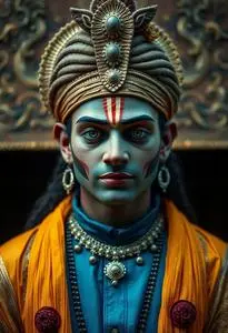 Shri Krishna Male Costume face swap