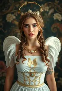 Sierra Furtado Cupid Costume face swap