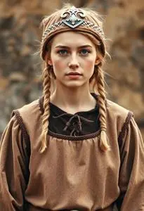 Simple Homemade Viking Costume face swap