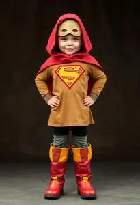 Superhero Boot Covers Costume face swap