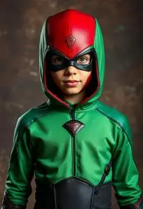 Slade Teen Titans Kid Costume face swap