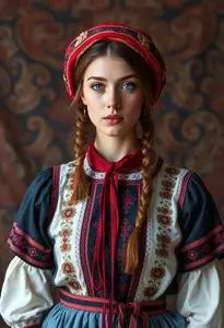 Slovenian Folk Costume face swap