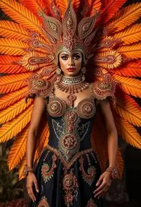 Samba Carnival Costume face swap