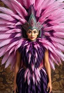 Samba Feather Costume face swap