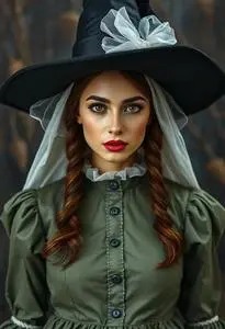 Sarah Witch Costume face swap